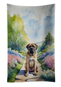 Mastiff Spring Path Kitchen Towel Velour Plush Front and Cotton Loop Back Machine Washable