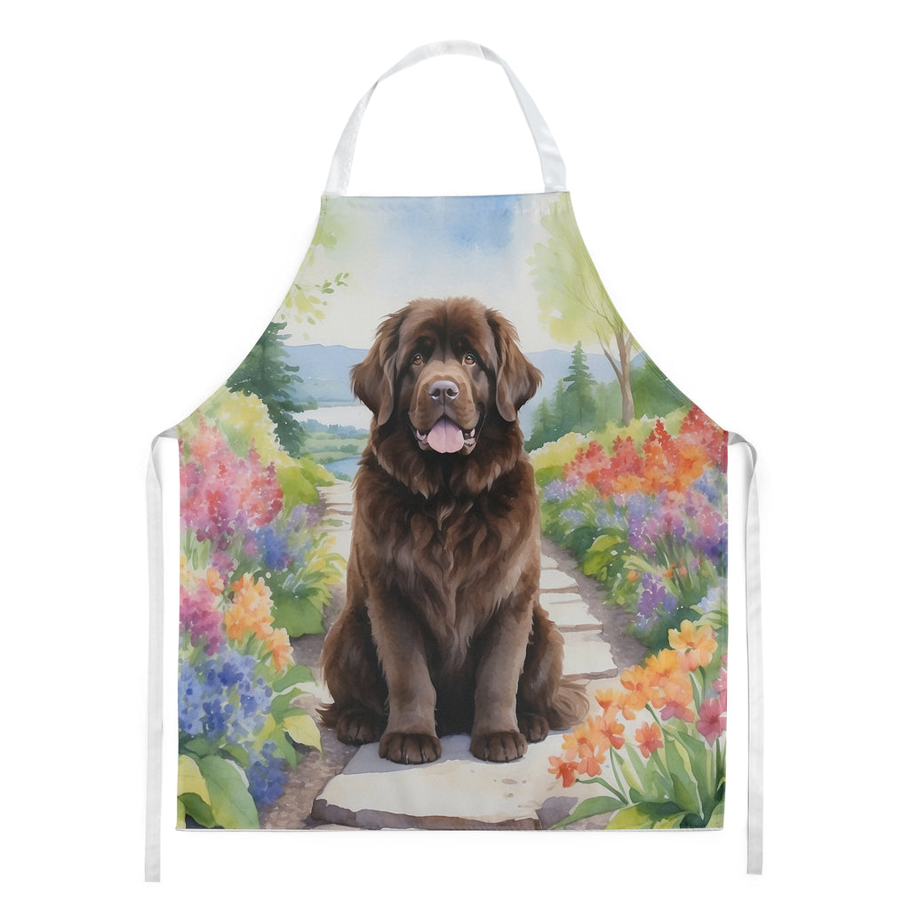 Newfoundland Spring Path Apron Cooking Kitchen Server Baking Crafts Gardening for Adult Women Men, Unisex, Large, Multicolor