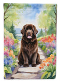Newfoundland Spring Path House Flag 28x40 Porch Sleeve Pole Decorative Outside Yard Banner Artwork Wall Hanging, Polyester