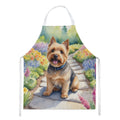 Norwich Terrier Spring Path Apron Cooking Kitchen Server Baking Crafts Gardening for Adult Women Men, Unisex, Large, Multicolor