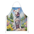 Pit Bull Terrier Spring Path Apron Cooking Kitchen Server Baking Crafts Gardening for Adult Women Men, Unisex, Large, Multicolor