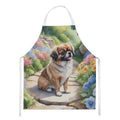 Tibetan Spaniel Spring Path Apron Cooking Kitchen Server Baking Crafts Gardening for Adult Women Men, Unisex, Large, Multicolor