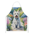 Westie Spring Path Apron Cooking Kitchen Server Baking Crafts Gardening for Adult Women Men, Unisex, Large, Multicolor