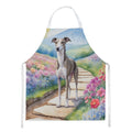 Whippet Spring Path Apron Cooking Kitchen Server Baking Crafts Gardening for Adult Women Men, Unisex, Large, Multicolor