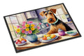 Decorating Easter Airedale Terrier Doormat Indoor Outdoor 24H X 36W Front Door Mat Rugs for Entryway, Non Slip Washable Low Pile,
