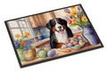 Decorating Easter Bernese Mountain Dog Doormat Indoor Outdoor 24H X 36W Front Door Mat Rugs for Entryway, Non Slip Washable Low Pile,