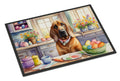 Decorating Easter Bloodhound Doormat Indoor Outdoor 24H X 36W Front Door Mat Rugs for Entryway, Non Slip Washable Low Pile,