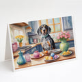 Decorating Easter Bluetick Coonhound Greeting Cards Pack of 8 Blank Cards with Envelopes Whimsical A7 Size 5x7