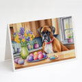 Decorating Easter Boxer Greeting Cards Pack of 8 Blank Cards with Envelopes Whimsical A7 Size 5x7