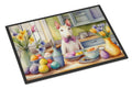 Decorating Easter Bull Terrier Doormat Indoor Outdoor 18H X 27W Front Door Mat Rugs for Entryway, Non Slip Washable