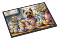 Decorating Easter Cairn Terrier Doormat Indoor Outdoor 24H X 36W Front Door Mat Rugs for Entryway, Non Slip Washable Low Pile,