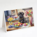 Decorating Easter Cane Corso Greeting Cards Pack of 8 Blank Cards with Envelopes Whimsical A7 Size 5x7