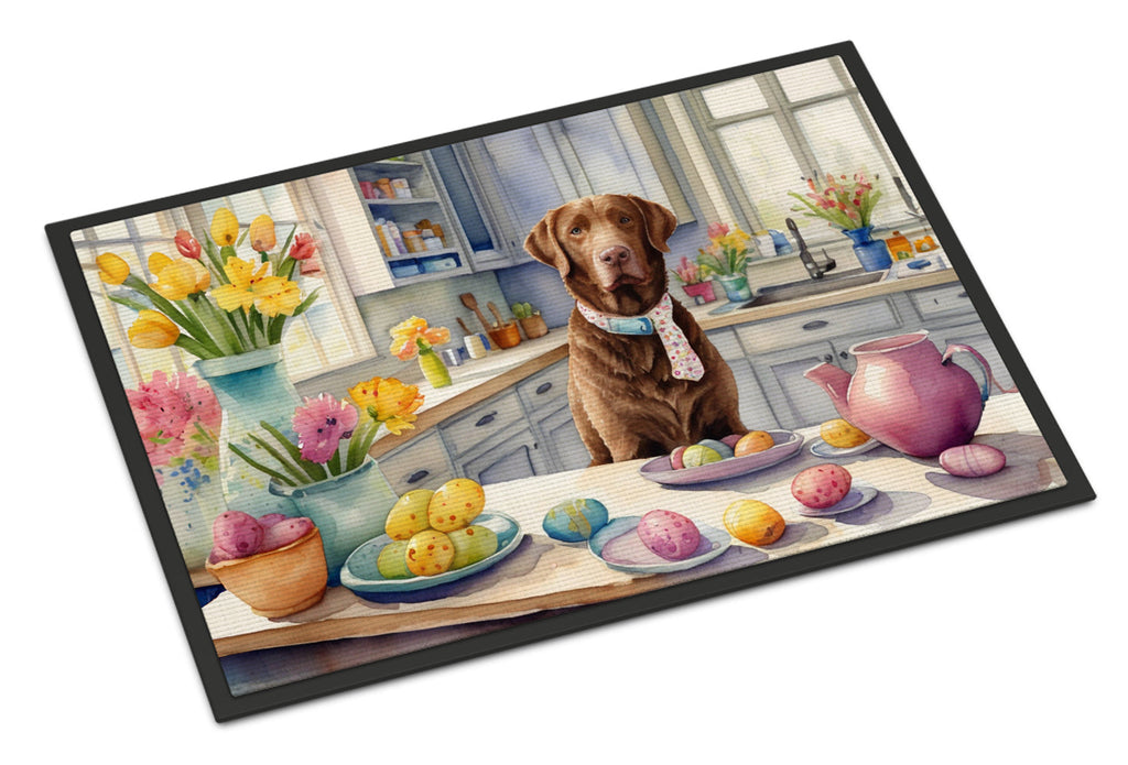 Decorating Easter Chesapeake Bay Retriever Doormat Indoor Outdoor 24H X 36W Front Door Mat Rugs for Entryway, Non Slip Washable Low Pile,