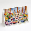 Decorating Easter Chihuahua Greeting Cards Pack of 8 Blank Cards with Envelopes Whimsical A7 Size 5x7