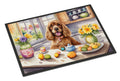 Decorating Easter Cocker Spaniel Doormat Indoor Outdoor 18H X 27W Front Door Mat Rugs for Entryway, Non Slip Washable