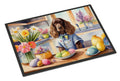 Decorating Easter English Cocker Spaniel Doormat Indoor Outdoor 18H X 27W Front Door Mat Rugs for Entryway, Non Slip Washable