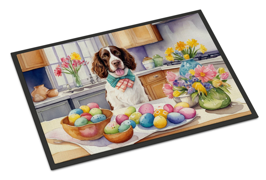 Decorating Easter English Springer Spaniel Doormat Indoor Outdoor 24H X 36W Front Door Mat Rugs for Entryway, Non Slip Washable Low Pile,