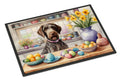 Decorating Easter German Wirehaired Pointer Doormat Indoor Outdoor 24H X 36W Front Door Mat Rugs for Entryway, Non Slip Washable Low Pile,
