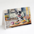 Decorating Easter Great Dane Greeting Cards Pack of 8 Blank Cards with Envelopes Whimsical A7 Size 5x7