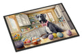 Decorating Easter Great Dane Doormat Indoor Outdoor 24H X 36W Front Door Mat Rugs for Entryway, Non Slip Washable Low Pile,