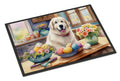 Decorating Easter Great Pyrenees Doormat Indoor Outdoor 18H X 27W Front Door Mat Rugs for Entryway, Non Slip Washable