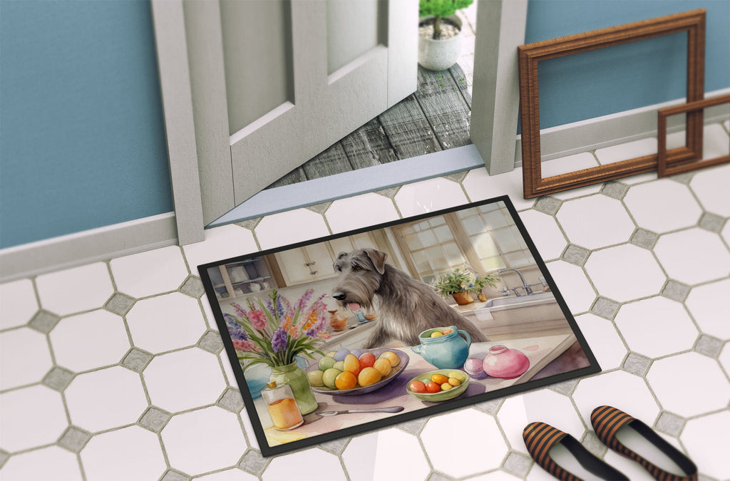 Decorating Easter Irish Wolfhound Doormat Indoor Outdoor 18H X 27W Front Door Mat Rugs for Entryway, Non Slip Washable