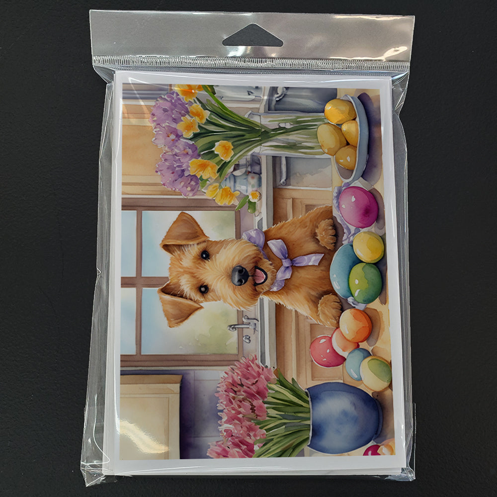 Decorating Easter Lakeland Terrier Greeting Cards Pack of 8 Blank Cards with Envelopes Whimsical A7 Size 5x7