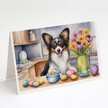 Decorating Easter Papillon Greeting Cards Pack of 8 Blank Cards with Envelopes Whimsical A7 Size 5x7