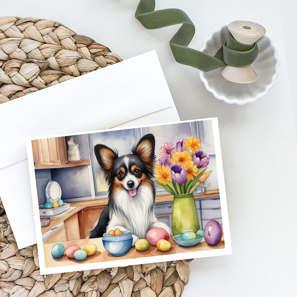 Decorating Easter Papillon Greeting Cards Pack of 8 Blank Cards with Envelopes Whimsical A7 Size 5x7