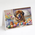 Decorating Easter Tibetan Mastiff Greeting Cards Pack of 8 Blank Cards with Envelopes Whimsical A7 Size 5x7
