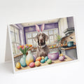 Decorating Easter Weimaraner Greeting Cards Pack of 8 Blank Cards with Envelopes Whimsical A7 Size 5x7