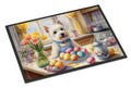 Decorating Easter Westie Doormat Indoor Outdoor 18H X 27W Front Door Mat Rugs for Entryway, Non Slip Washable