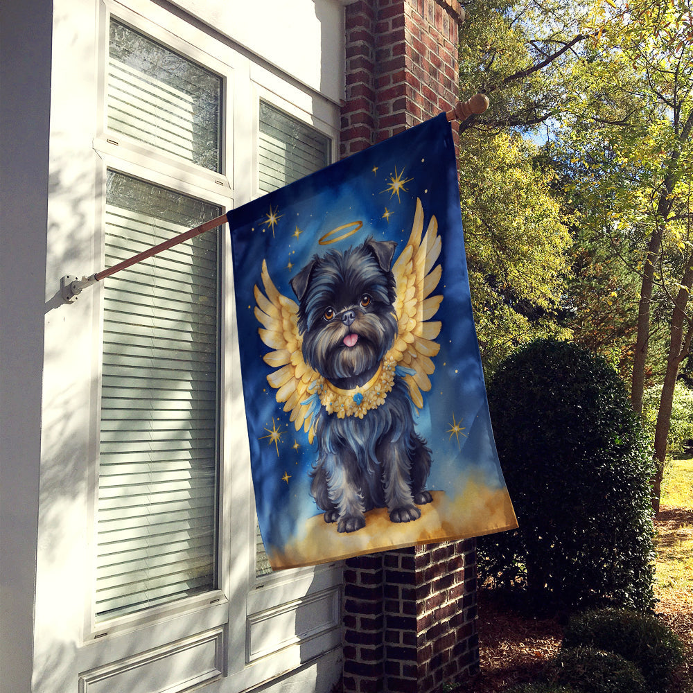 Affenpinscher My Angel House Flag 28x40 Porch Sleeve Pole Decorative Outside Yard Banner Artwork Wall Hanging, Polyester