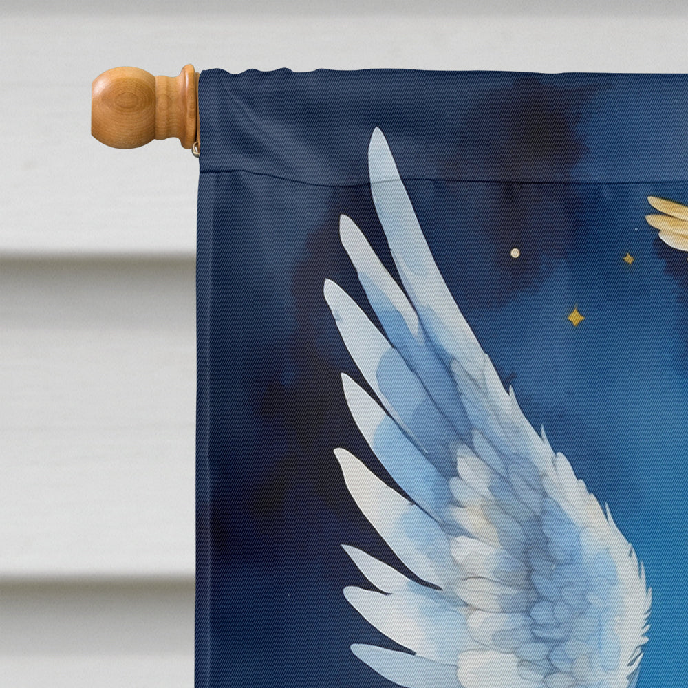 Afghan Hound My Angel House Flag 28x40 Porch Sleeve Pole Decorative Outside Yard Banner Artwork Wall Hanging, Polyester