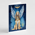 Afghan Hound My Angel Greeting Cards Pack of 8 Blank Cards with Envelopes Whimsical A7 Size 5x7