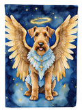 Airedale Terrier My Angel House Flag 28x40 Porch Sleeve Pole Decorative Outside Yard Banner Artwork Wall Hanging, Polyester