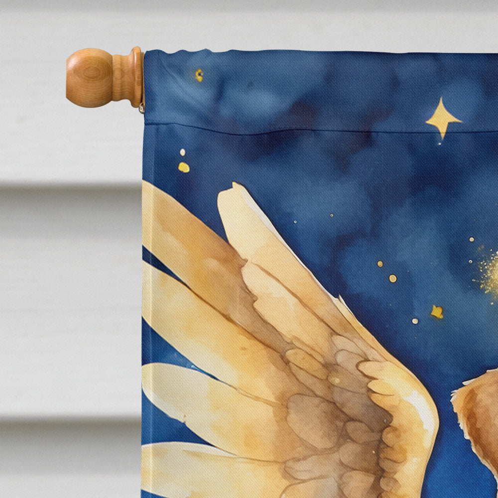 Airedale Terrier My Angel House Flag 28x40 Porch Sleeve Pole Decorative Outside Yard Banner Artwork Wall Hanging, Polyester