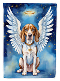 American English Coonhound My Angel House Flag 28x40 Porch Sleeve Pole Decorative Outside Yard Banner Artwork Wall Hanging, Polyester