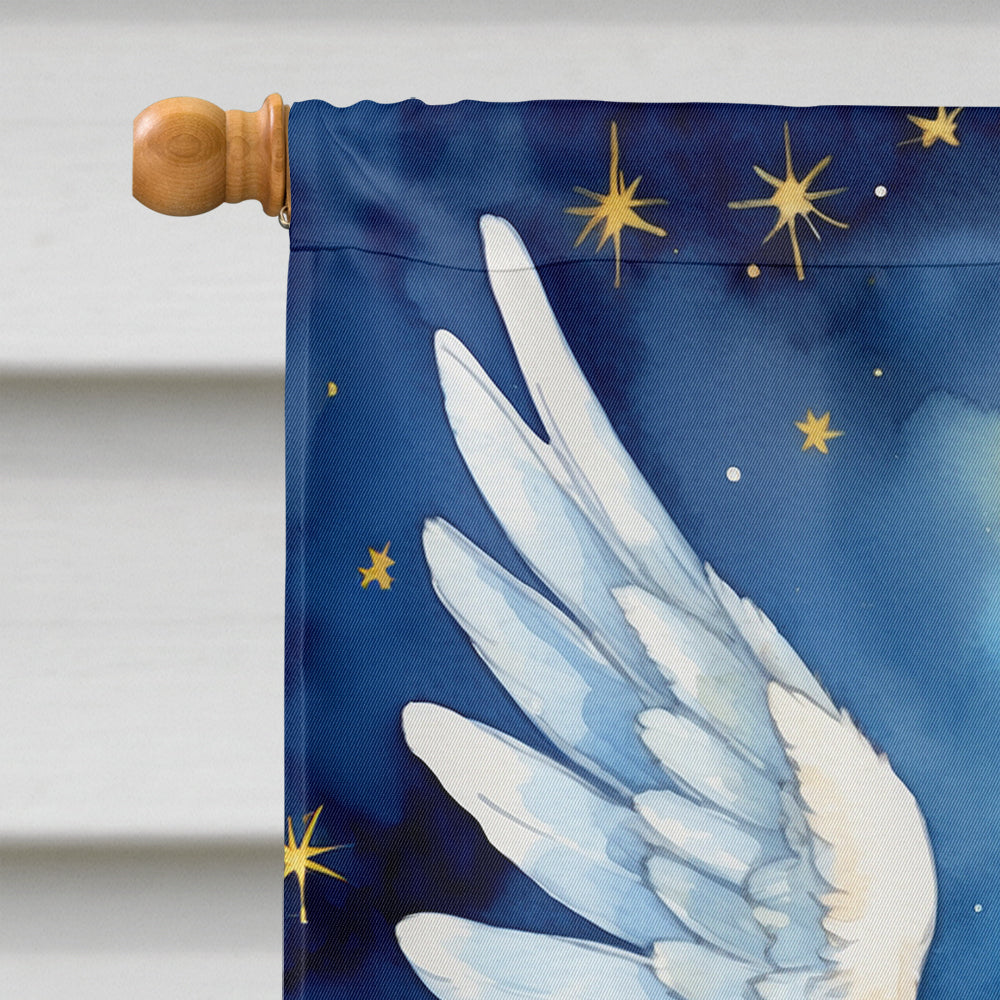 American English Coonhound My Angel House Flag 28x40 Porch Sleeve Pole Decorative Outside Yard Banner Artwork Wall Hanging, Polyester