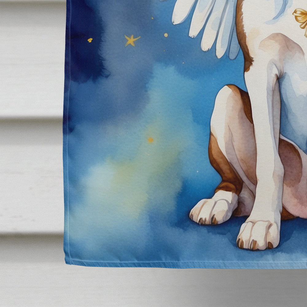 American English Coonhound My Angel House Flag 28x40 Porch Sleeve Pole Decorative Outside Yard Banner Artwork Wall Hanging, Polyester