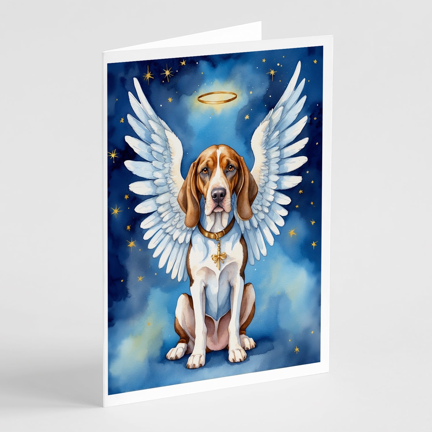 American English Coonhound My Angel Greeting Cards Pack of 8 Blank Cards with Envelopes Whimsical A7 Size 5x7
