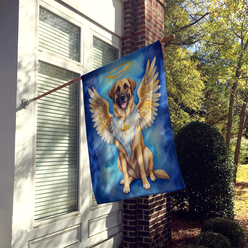 Anatolian Shepherd My Angel House Flag 28x40 Porch Sleeve Pole Decorative Outside Yard Banner Artwork Wall Hanging, Polyester
