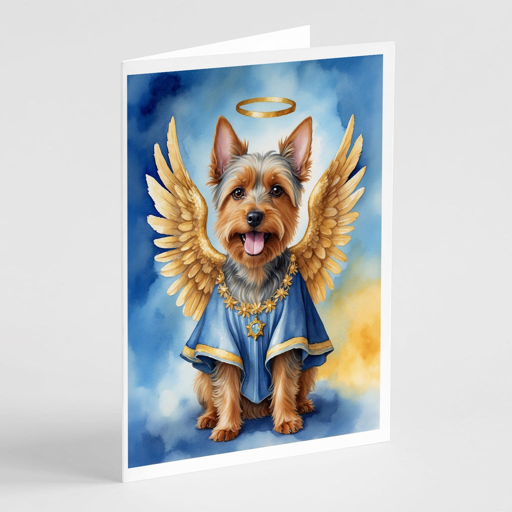 Australian Terrier My Angel Greeting Cards Pack of 8 Blank Cards with Envelopes Whimsical A7 Size 5x7