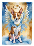 Basenji My Angel House Flag 28x40 Porch Sleeve Pole Decorative Outside Yard Banner Artwork Wall Hanging, Polyester