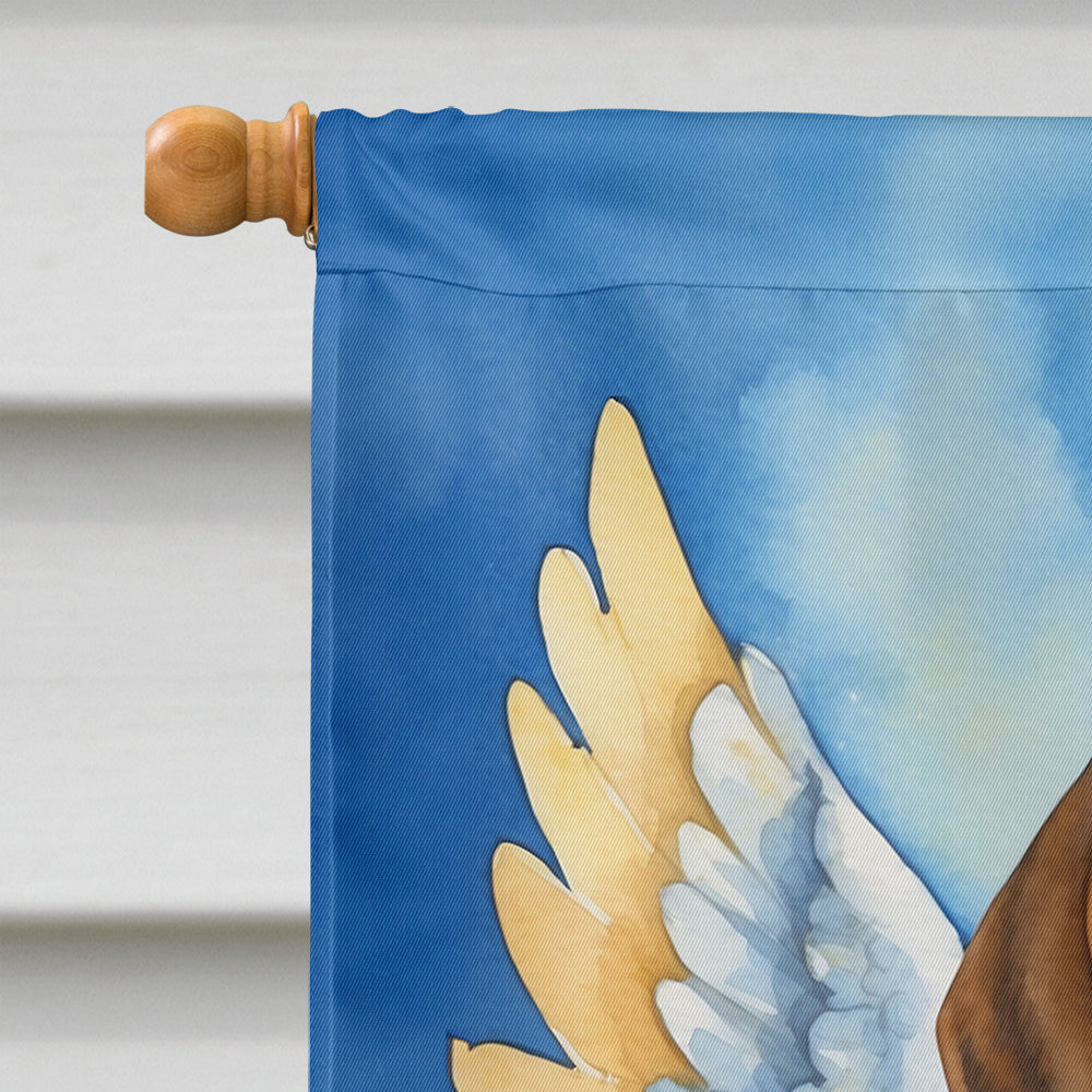 Beagle My Angel House Flag 28x40 Porch Sleeve Pole Decorative Outside Yard Banner Artwork Wall Hanging, Polyester