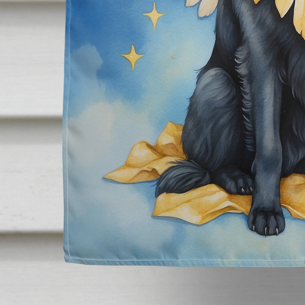 Belgian Sheepdog My Angel House Flag 28x40 Porch Sleeve Pole Decorative Outside Yard Banner Artwork Wall Hanging, Polyester