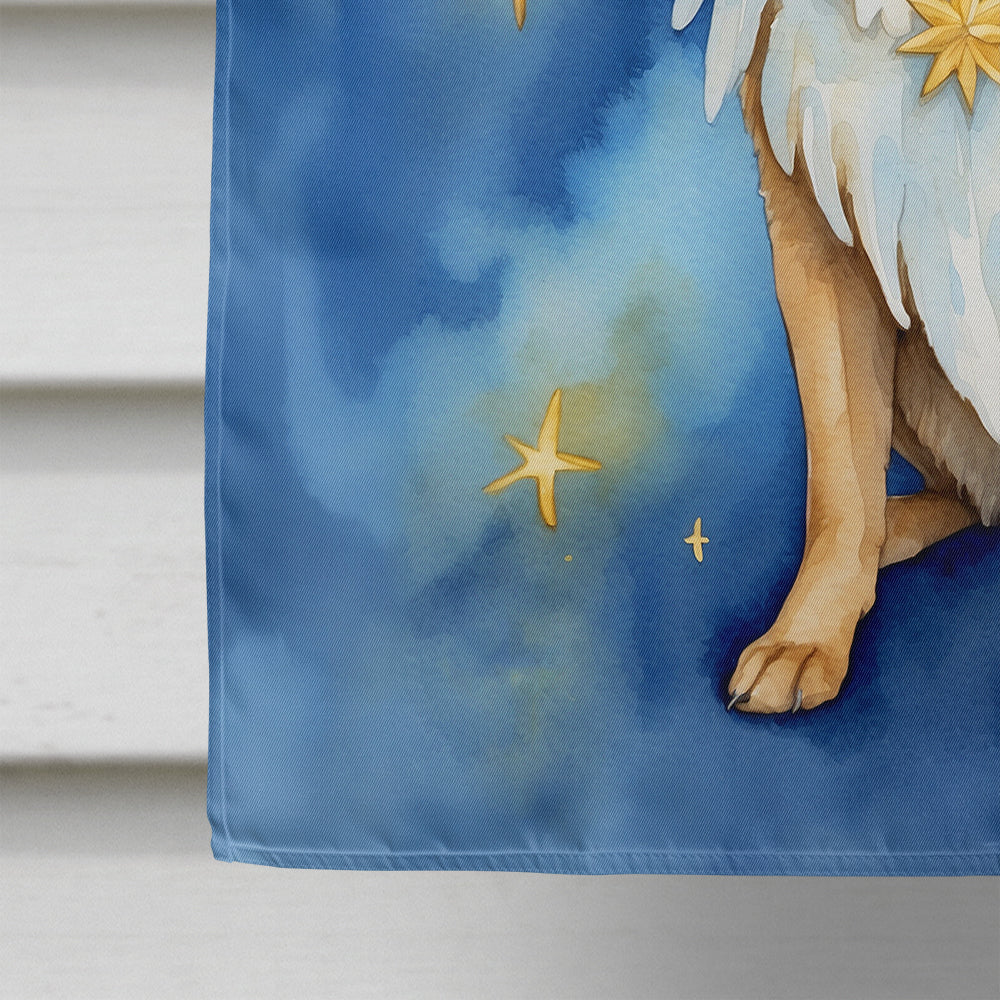 Belgian Tervuren My Angel House Flag 28x40 Porch Sleeve Pole Decorative Outside Yard Banner Artwork Wall Hanging, Polyester