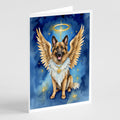 Belgian Tervuren My Angel Greeting Cards Pack of 8 Blank Cards with Envelopes Whimsical A7 Size 5x7