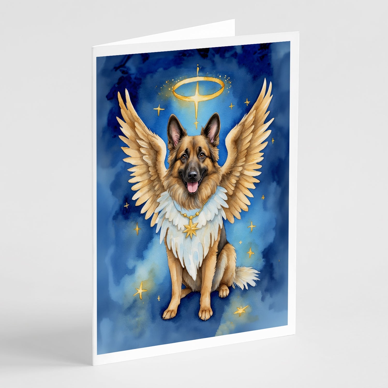 Belgian Tervuren My Angel Greeting Cards Pack of 8 Blank Cards with Envelopes Whimsical A7 Size 5x7