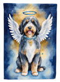 Bernedoodle My Angel House Flag 28x40 Porch Sleeve Pole Decorative Outside Yard Banner Artwork Wall Hanging, Polyester